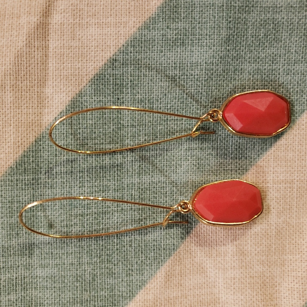 Coral earrings